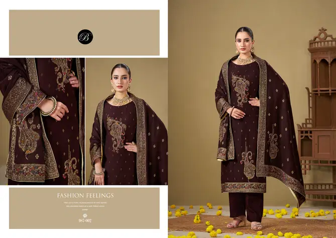 Jashn E Bahaar By Belliza Pashmina Dress Material Wholesale Shop In Surat
